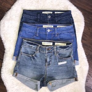 3 PacSun Jean Shorts